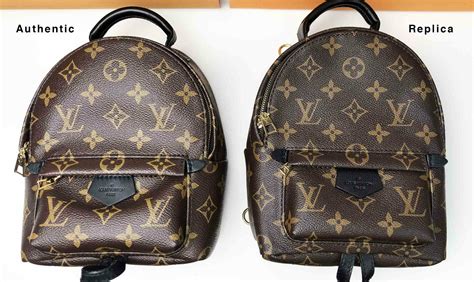 fake vs real louis vuitton palm springs backpack|are louis vuitton backpacks real.